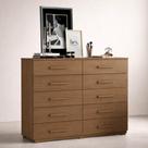 Cômoda Quarto Moderna 8 Gavetas -