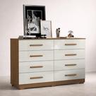 Cômoda Quarto Moderna 8 Gavetas -