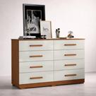 Cômoda Quarto Moderna 8 Gavetas -