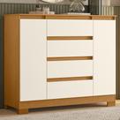 Cômoda Quarto Sapateira 112cm Selene Cinamomo/Off A02 - Mpozenato
