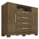 Comoda Rack 2P 4G Madri 121 cm Malbec INCP Comoda Rack 2P 4G Madri 121 cm Malbec INCP