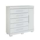 Cômoda Rayane 5 Gavetas com Sapateira 100% MDF ACP Móveis - Cômoda Rayane 5 Gavetas com Sapateira 100% MDF ACP Móveis -