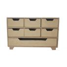 Comoda Retangular Sulfite 7 Gavetas 33cm Mdf Madeira Comoda Retangular Sulfite 7 Gavetas 33cm Mdf Madeira