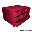 Comoda Retangular Sulfite 7 Gavetas 33cm Mdf Madeira Pintado Comoda Retangular Sulfite 7 Gavetas 33cm Mdf Madeira Pintado