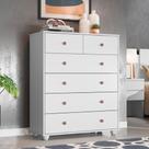 Cômoda Retrô Itally Branco 6 Gavetas