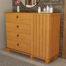 Cômoda Ripada com Gaveta para Quarto e Sala Organizador com Design Moderno Cômoda Ripada com Gaveta para Quarto e Sala Organizador com Design Moderno