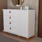 Cômoda Ripado para Quarto 120cm X 94cm Talismã