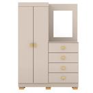 Comoda Roupeiro Espelho 120 Cm 2 Portas 20034 Fendi Vlr