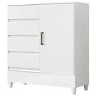 Cômoda Sapateira 4 Gavetas 1 Porta Maia Branco