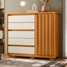 Cômoda Sapateira 5 Gavetas 1 Porta Duetto