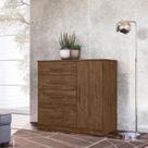 Cômoda Sapateira Ambiente Vênus Castanho Wood Flex - Moval Cômoda Sapateira Ambiente Vênus Castanho Wood Flex - Moval