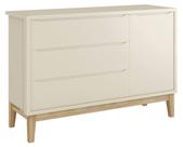 Cômoda Sapateira Classic New Areia Fosco com Natural - MoveisAqui
