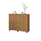 Cômoda Sapateira Flora Amêndola 4 Gavetas com Rodízios Organizador para Quarto - Demóbile Cômoda Sapateira Flora Amêndola 4 Gavetas com Rodízios Organizador para Quarto - Demóbile