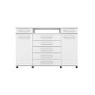 Cômoda Sapateira London Branco 7 Gavetas com Rodízios Organizador para Quarto - Demóbile Cômoda Sapateira London Branco 7 Gavetas com Rodízios Organizador para Quarto - Demóbile