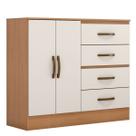 Cômoda Sapateira para Quarto 2 Portas 4 Gavetas Lisa Cômoda Sapateira para Quarto 2 Portas 4 Gavetas Lisa