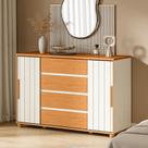 Cômoda Sapateira Para Quarto 2 Portas 4 Gavetas Parma A04 Flex Cinamomo Off White - Lyam Decor