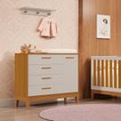 Cômoda Sapateira para Quarto de Bebê Flip Bege/Areia Fosco/Savana