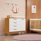 Cômoda Sapateira para Quarto de Bebê Flip Branco Fosco / Savana Cômoda Sapateira para Quarto de Bebê Flip Branco Fosco / Savana