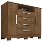 Cômoda Sapateira Rack para Quarto 2 Portas 4 Gavetas Madri