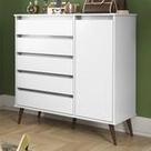 COMODA SAPATEIRA Rubi Branco-MDK MOVEIS