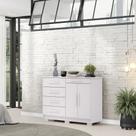 Cômoda Sapateira Sirius 5 Gavetas 2 Portas