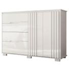 Cômoda Sapateira Texas Branco Brilho - Moval Cômoda Sapateira Texas Branco Brilho - Moval