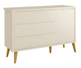 Cômoda Sapateira Théo New Areia Fosco com Natural - Reller Cômoda Sapateira Théo New Areia Fosco com Natural - Reller