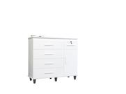 Cômoda Sapateira TR 5 Gavetas + 1 Porta Cor Branco