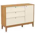 Cômoda Sapateira Unique Freijó Off White Eco Wood - Matic
