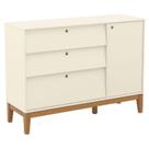 Cômoda Sapateira Unique Off White Eco Wood - Matic