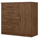 Cômoda Sapateira Vênus Castanho Wood Flex - Moval Cômoda Sapateira Vênus Castanho Wood Flex - Moval