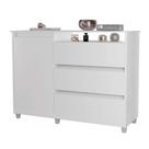 Cômoda Sky 3 Gavetas e 1 Porta - Branco - Primus