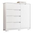Cômoda Sole 1 Porta e 4 Gavetas Flex - Móveis Albatroz Cômoda Sole 1 Porta e 4 Gavetas Flex - Móveis Albatroz