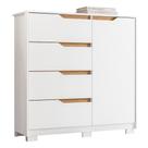 Cômoda Sole 1 Porta e 4 Gavetas Flex - Móveis Albatroz Cômoda Sole 1 Porta e 4 Gavetas Flex - Móveis Albatroz
