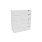Cômoda Solteiro Porto c/ 5 Gavetas Branco - Politorno Cômoda Solteiro Porto c/ 5 Gavetas Branco - Politorno