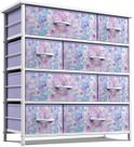 Cômoda Sorbus com 8 Gavetas para Quarto Infantil - Cor Roxa