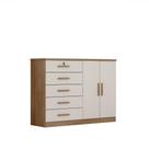 Comoda Space Plus 2P 5G Cor Cumaru/Fendi