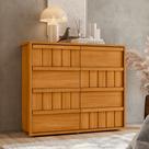 Cômoda Tarsila 100% MDF Ripado 8 Gavetas - 7 Decor Cômoda Tarsila 100% MDF Ripado 8 Gavetas - 7 Decor