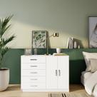 Cômoda Tijuana 2 PT 5 GV Branca