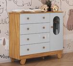 Cômoda Trocador Com Janela 4 Gavetas Pingo Quarto Bebê Cômoda Trocador Com Janela 4 Gavetas Pingo Quarto Bebê