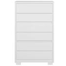 Cômoda Unno 6 Gavetas Albatroz Cor Branco