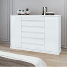 Cômoda Vedra 7 Gavetas 2 Portas Branco