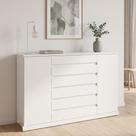 Cômoda Vedra 7 Gavetas 2 Portas Branco