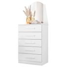 Cômoda Veneza 5 Gavetas Branco - Albatroz