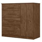 Comoda Venus 4 Gavetas 1 Porta 98 Cm Castanho Wood Flex Moval Comoda Venus 4 Gavetas 1 Porta 98 Cm Castanho Wood Flex Moval