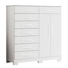 Cômoda Verona 08 Gavetas Branco - Móveis Albatroz Cômoda Verona 08 Gavetas Branco - Móveis Albatroz