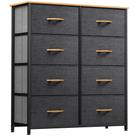 Cômoda YITAHOME com 8 gavetas, armazenamento em tecido, torre, aço Cômoda YITAHOME com 8 gavetas, armazenamento em tecido, torre, aço