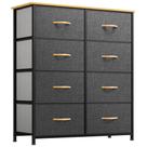 Cômoda YITAHOME com 8 gavetas, torre de armazenamento de tecido, Burlywood