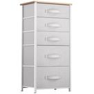 Cômoda YITAHOME Torre de armazenamento vertical de tecido com 5 gavetas