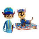 COMP Boneco Chase Gigante + Mochila Infantil 45cm Patrulha Canina Candide Mimo Toys
